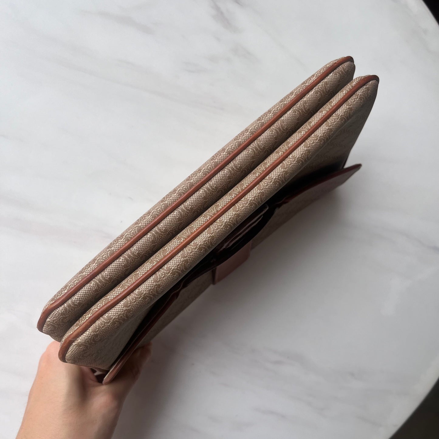 Celine Envelope Clutch bag in Brown Monogram
