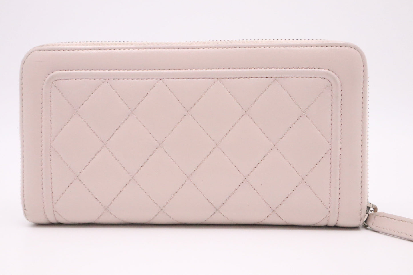 Chanel Long Wallet in Pink MatelassÃ© Leather
