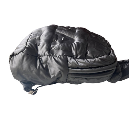 Chanel Doudoune Backpack Embossed Black Nylon Medium