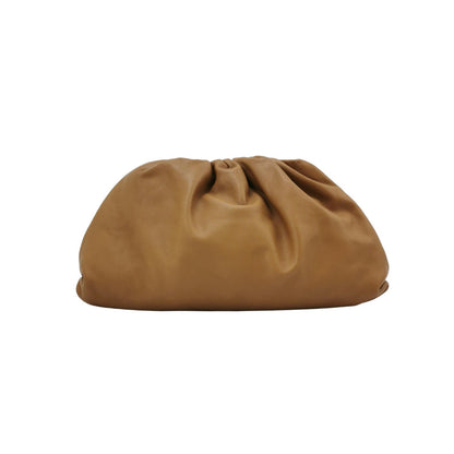 Bottega Veneta Pouch Calfskin Leather Caramel Brown Large