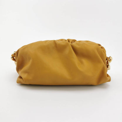 Bottega Veneta Chain Pouch Calfskin Leather Caramel Brown Large
