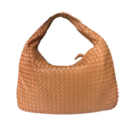 Bottega Veneta Intrecciato Camel Nappa Leather Handbag