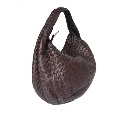 Bottega Veneta Brown Belly Hobo Intrecciato Nappa Leather Handbag