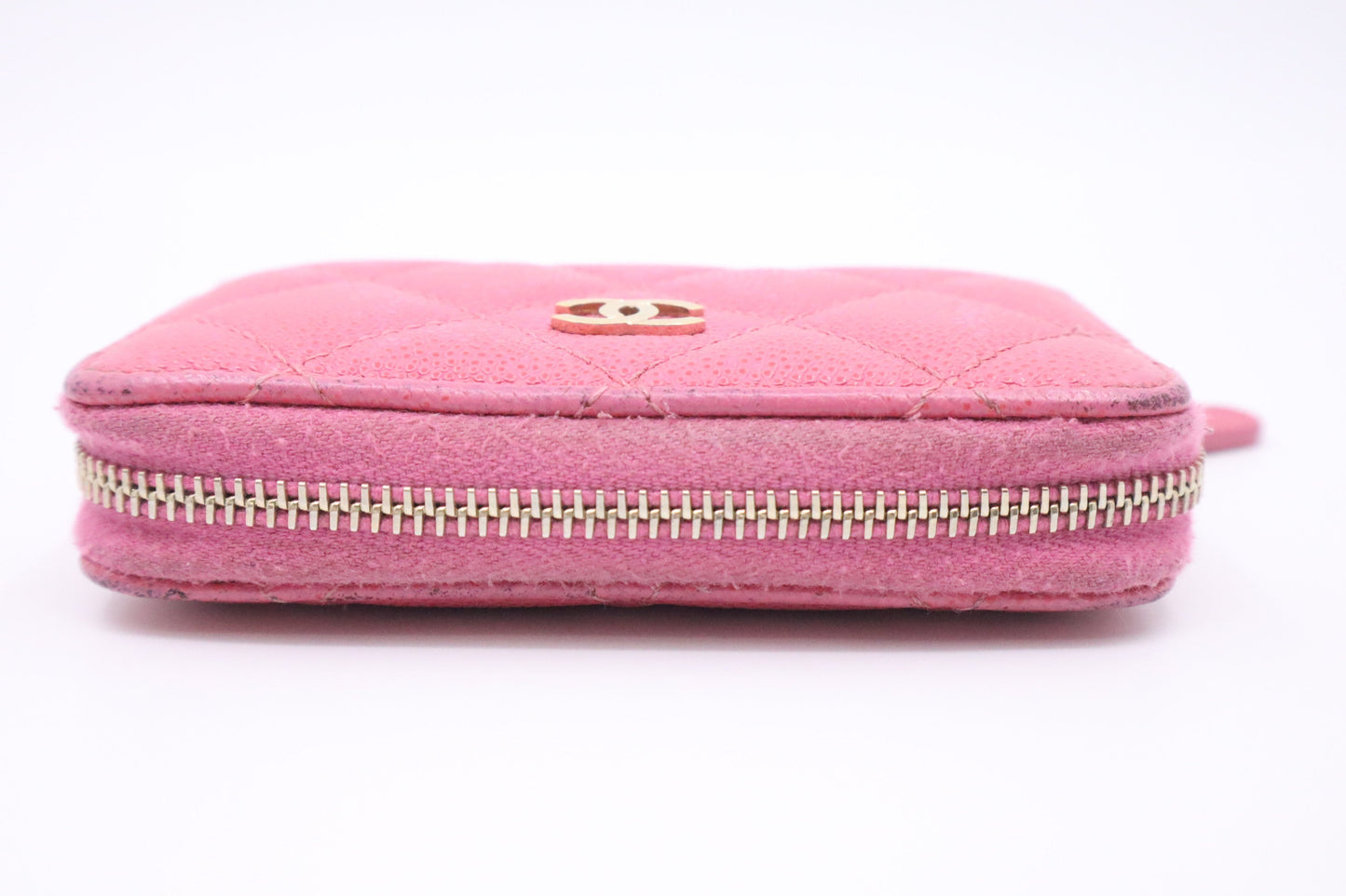 Chanel Compact Zippy in Pink Caviar Leather