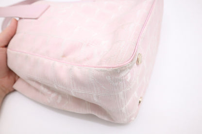 Chanel Small New Travel Line Tote in Pink Canvas