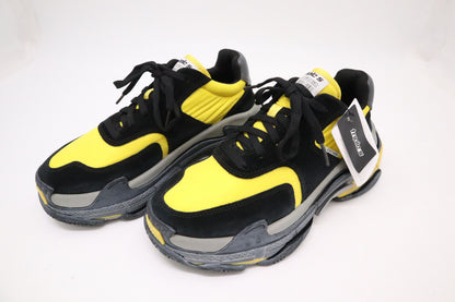 Balenciaga Triple S Sneakers in Black & Yellow
