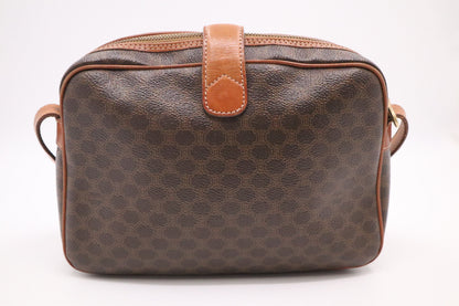 Celine Crossbody Bag in Brown Macadam Canvas