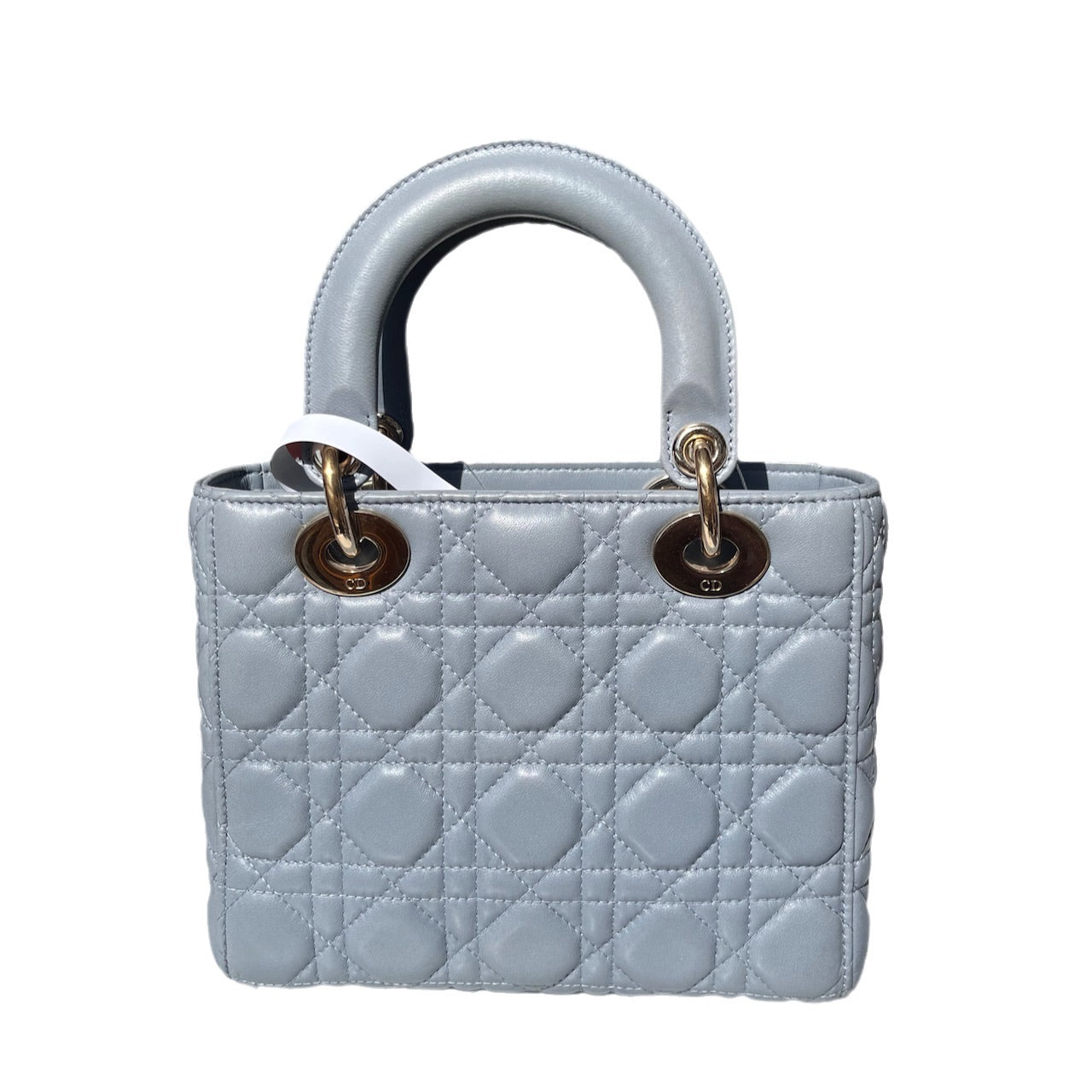 Lady Dior My Abcdior Blue Lambskin Cannage Leather with Strap