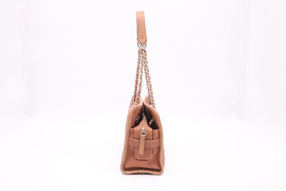 Chanel French Riviera Chain Shoulder Bag in Brown Caviar MatelassÃ© Leather