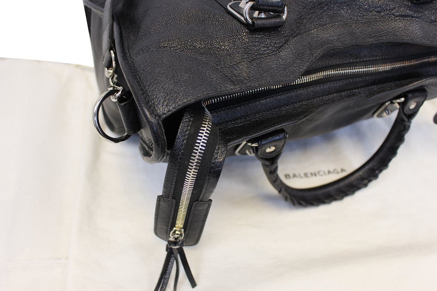 Balenciaga Balen Classic Metallic Edge City Medium Satchel Bag