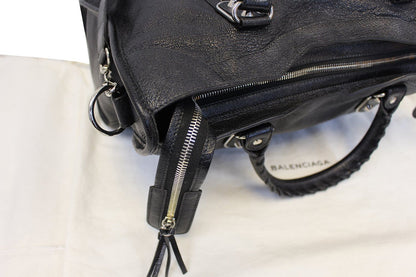Balenciaga Balen Classic Metallic Edge City Medium Satchel Bag
