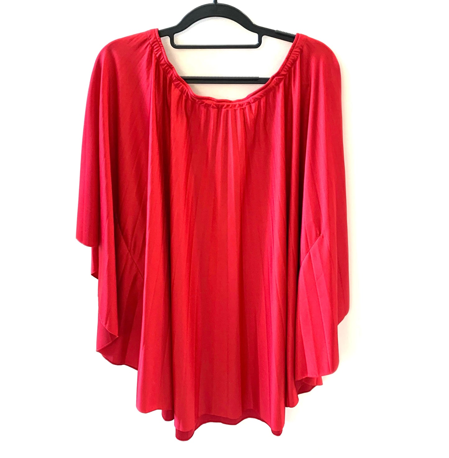 BALENCIAGA RED PONCHO TOP