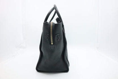 Celine Mini Luggage in Black Leather