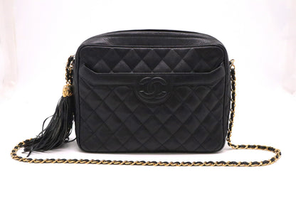 Chanel Camera Bag in Black Caviar Leather