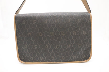 Dior Shoulder Bag in Black Honeycomb Canvas