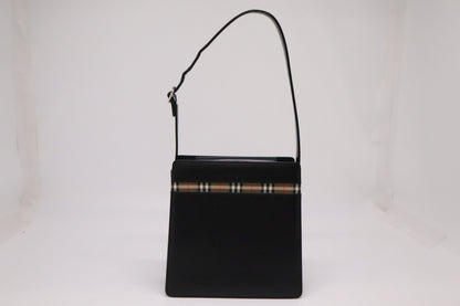 Burberry Shoulder Bag in Black Leather