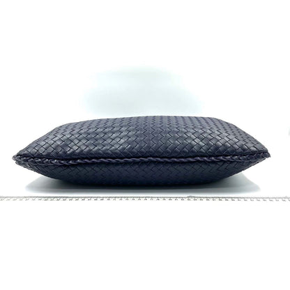 Bottega Veneta Hobo Bag Medium Navy Lambskin leather Mint Condition