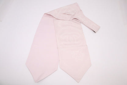 Chanel 'Snowflakes and Stars' Scarf Tie in Pink Silk