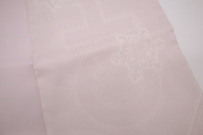Chanel 'Snowflakes and Stars' Scarf Tie in Pink Silk