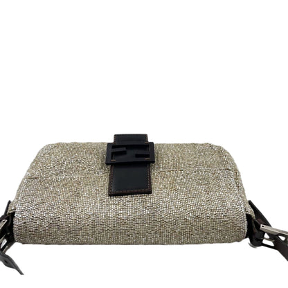 Fendi Baguette Shoulder bag with Beige Beads
