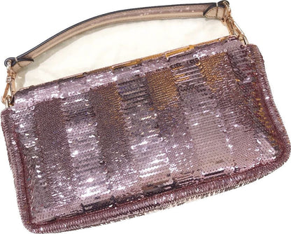 Fendi Baguette Pink Glitter sequins Never Worn