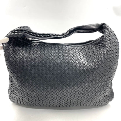 Bottega Veneta Intrecciato Hobo Bag Large Black Lambskin leather