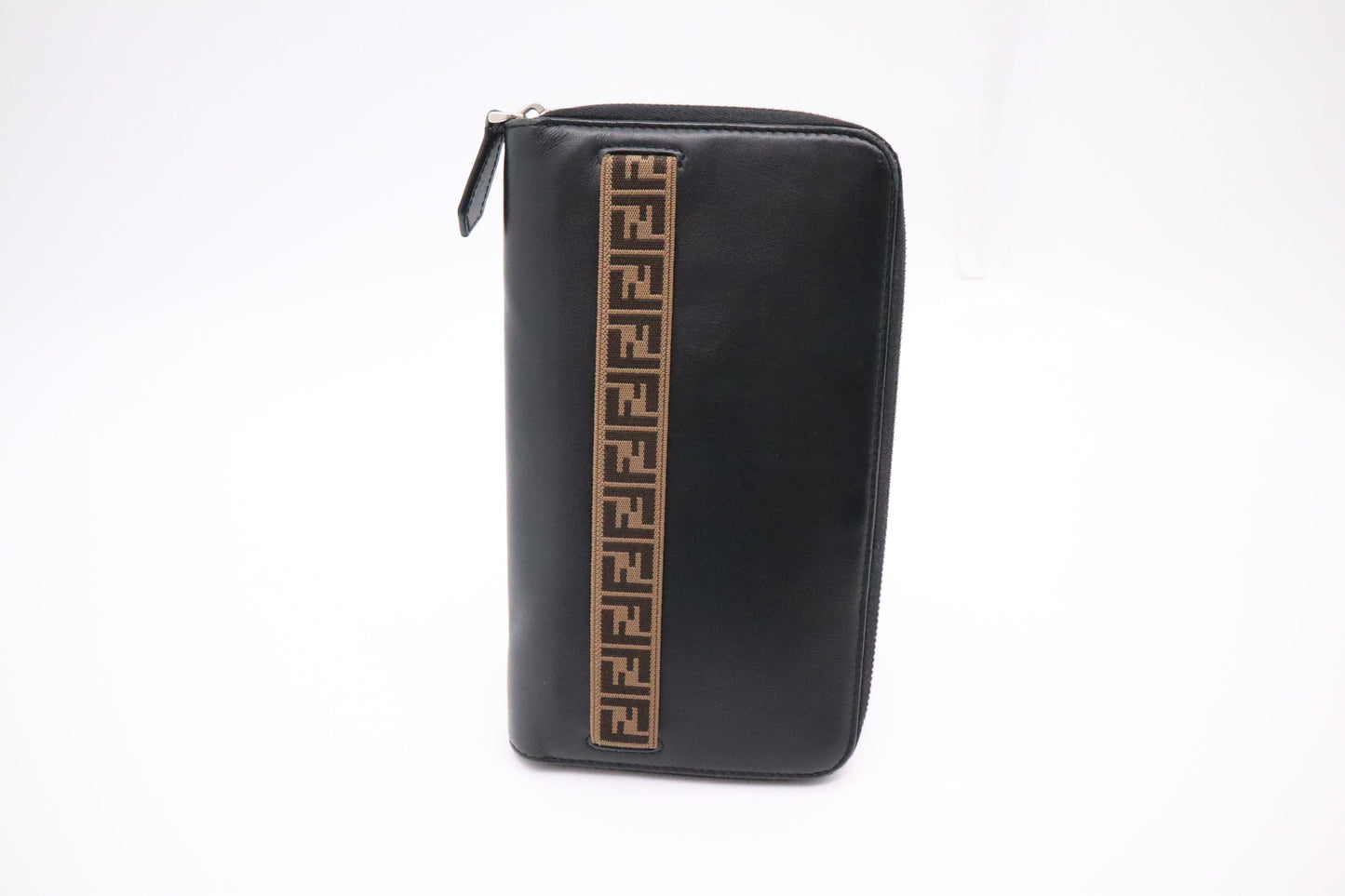 Fendi Long Wallet in Black Leather