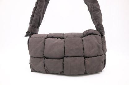 Bottega Veneta Padded Tech Cassette in Brown Nylon