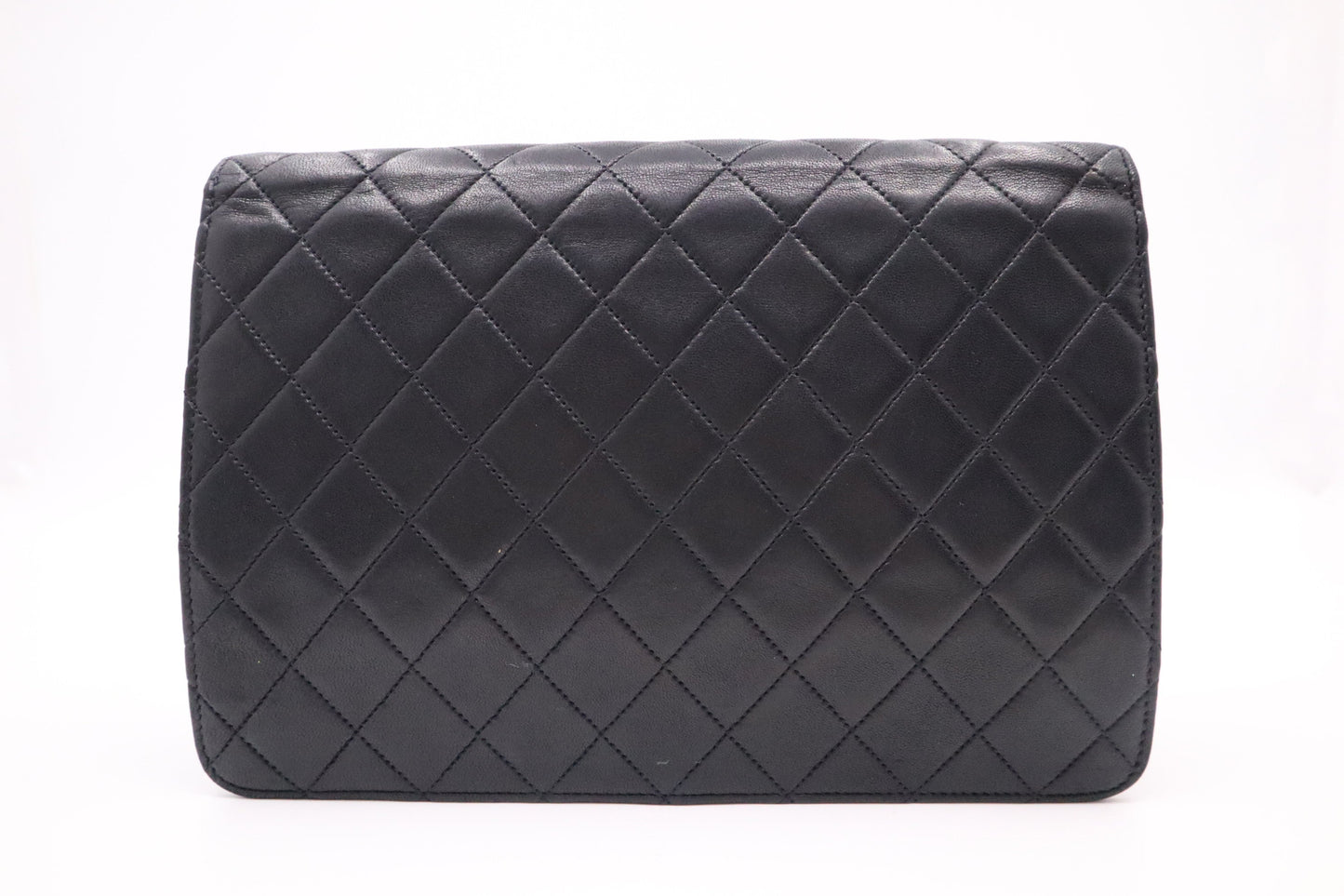 Chanel Medium Single Flap in Black MattelassÃ© Leather