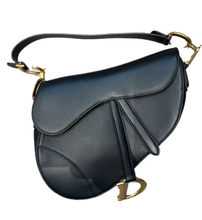 Dior Saddle Medium leather Black Smooth Leather