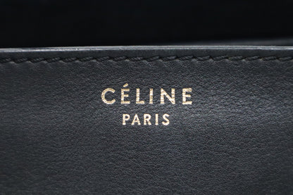 Celine Mini Luggage in Black Leather
