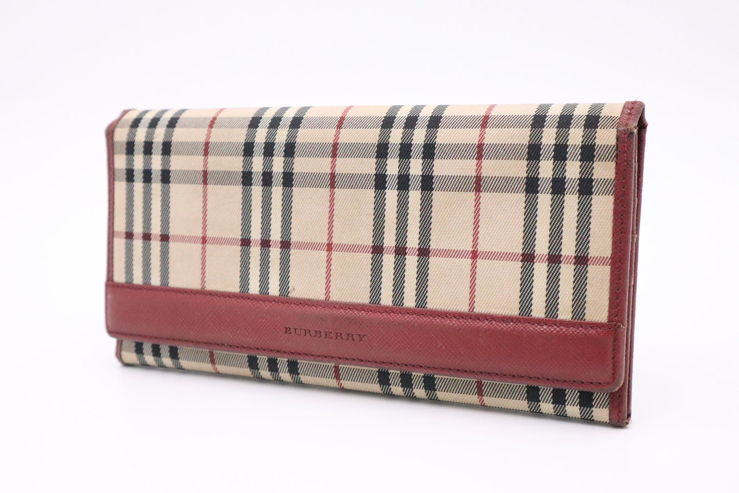 Burberry Long Wallet in Novacheck Canvas