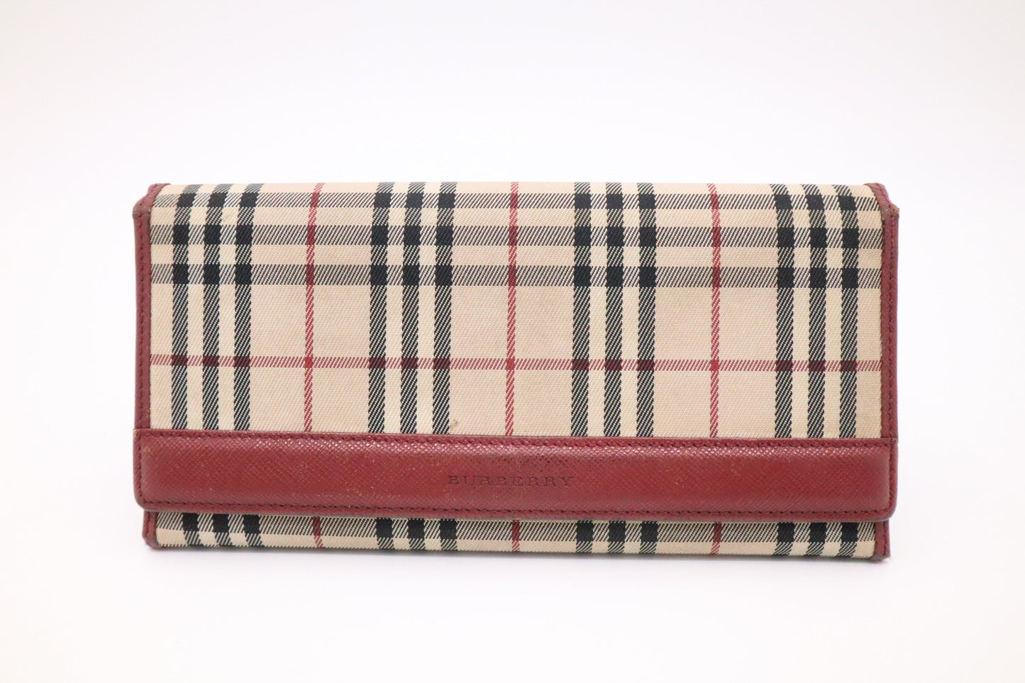 Burberry Bifold Long Wallet in Nova Check Canvas