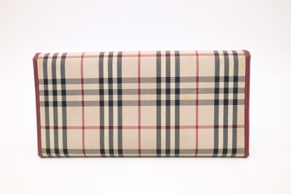 Burberry Long Wallet in Novacheck Canvas