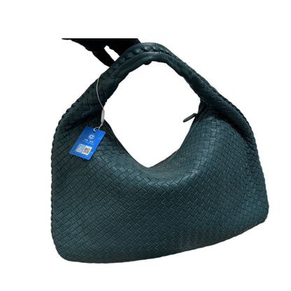Bottega Veneta Hobo Bag Medium Lambskin leather Teal 45cm