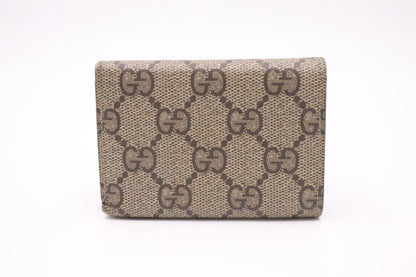 Gucci x Balenciaga Compact Wallet in GG Supreme Canvas