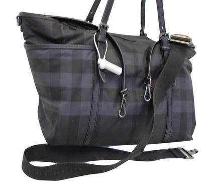 BURBERRY Graceford Tonal Check Diaper Shoulder Bag