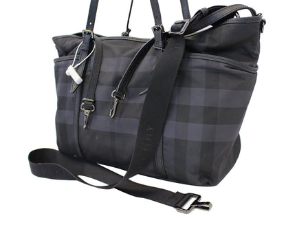 BURBERRY Graceford Tonal Check Diaper Shoulder Bag