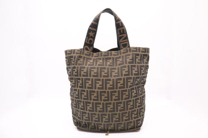 Fendi Folding Tote in Zucca Canvas