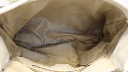 BURBERRY White Quilted Leather Montgomery Satchel Shoulder Bag - Last Call