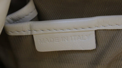 BURBERRY White Quilted Leather Montgomery Satchel Shoulder Bag - Last Call