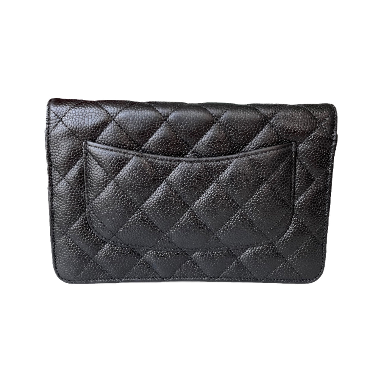 Chanel Wallet on Chain WOC Black Caviar Leather with Gold hardware