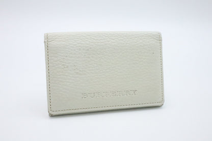 Burberry Card Case in Ivory Leather
