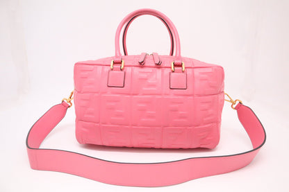 Fendi Boston Bag in Pink Leather