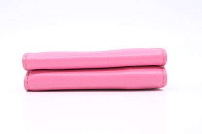 Balenciaga Card Case in Pink Leather