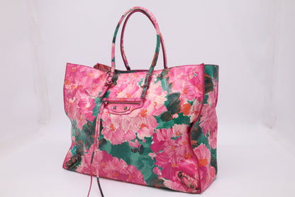 Balenciaga Papier Tote in Floral Leather