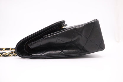 Chanel Small Paris Double Flap in Black MatelassÃ© Leather