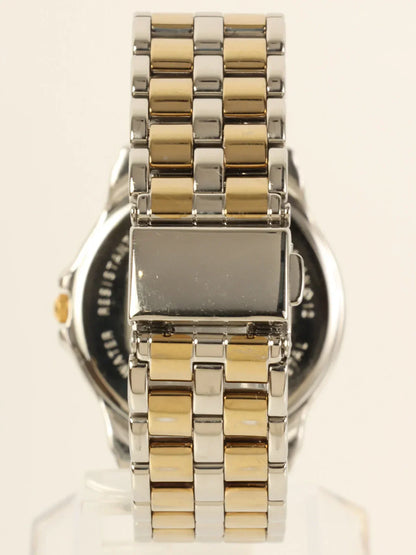 Luxury Burberry Round Logo Face Watch Silver/Gold