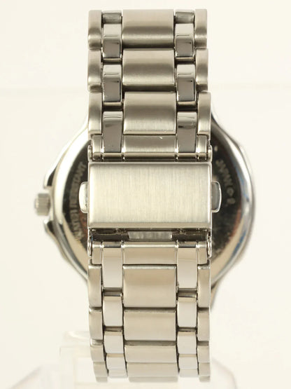 Luxury Burberry Round Logo Face Watch Silver/Black