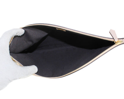 Fendi Large Flat Pouch in Pink Leather